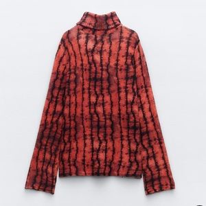 NWT ZARA Knit Tie-Dye Sweater